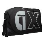 Exquimac Bike Travel Case & Bike Travel Bag - Bicycle Pro Transport Equipment for Air Flights - Oversized Capacity, Waterproof Fabric with 4 Aluminum Support Bars, Wheel Protection Tubes & YKK Zippers