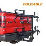 Young 4-Bike Rack Hitch Mount Platform Style Carrier for Cars Trucks SUVs Minivans with 2" Hitch Receiver, 4 Bikes X 40 lbs (160 lbs Total) Load Capacity for 2" Receiver