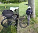 Bike Rear Rack Retractable Aluminum Alloy Bicycle Cargo Rack Mount Cycle Luggage Carrier Rear Seat Post Rack, Max Weight 22lb