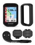 iGPSPORT BSC300T Wireless Bike Computer GPS, Touchscreen Offline MAP Navigation Off Course Warning Compatible with Insta 360, for Ebike Road Bike MTB (BSC300T Bundle)