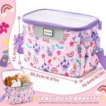 BECOSEFU Kids Bike Basket,Bicycle Basket Front,Waterproof Fabric Handlebar Bag with Shoulder Strap, Fit Most Toddlers Bike or Scooter, Bike Accessories for Boys, Girls.