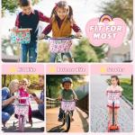 BECOSEFU Kids Bike Basket,Bicycle Basket Front,Waterproof Fabric Handlebar Bag with Shoulder Strap, Fit Most Toddlers Bike or Scooter, Bike Accessories for Boys, Girls.