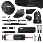 Scicon Aerocomfort 3.1 XP Road Travel Bag, Protection Kit, Expandable Handlebar Area, 12.82 kg, Black