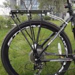 Takelablaze Rear Bike Rack Bicycle Carrier Rack Bicycle Pannier Rack Back Cargo Rack for 26" - 28" Frames with Hardware and Reflector, Black