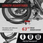 CRINDAR 2-Bike Rack Hitch for Car, 160 Lbs Hitch Mount Platform Style Bicycle Carrier, Smart Tilting & Easy Fold for Car SUV Truck RV with 2”Receiver, Bike Rack Fits Up to 5-Inch Fat Tire E-Bikes