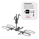 CRINDAR 2-Bike Rack Hitch for Car, 160 Lbs Hitch Mount Platform Style Bicycle Carrier, Smart Tilting & Easy Fold for Car SUV Truck RV with 2”Receiver, Bike Rack Fits Up to 5-Inch Fat Tire E-Bikes