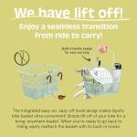 Retrospec Apollo Front Bike Basket With Detachable Steel Mesh Design - Removable Bicycle Basket With Built-in Handle for Shopping & Storage - 9.5in X 7.5in X 14in