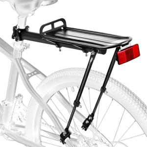 YONTUO BCR11:Rear Bike Rack,Bike Cargo Rack,Aluminum Alloy,Large Size Reflective,Retractable,Universal,Height Adjustable