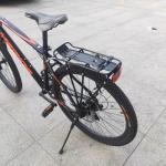 Takelablaze Rear Bike Rack Bicycle Carrier Rack Bicycle Pannier Rack Back Cargo Rack for 26" - 28" Frames with Hardware and Reflector, Black