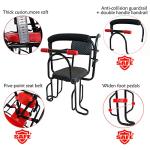 Bwcece Rear Kid's Bike Seat,Back Mount Child Bike Seat Attachment for Adult Bike,Outdoor Bike Seat for Children,Toddlers,and Kids (Up to 110lb)