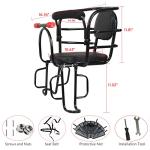 Bwcece Rear Kid's Bike Seat,Back Mount Child Bike Seat Attachment for Adult Bike,Outdoor Bike Seat for Children,Toddlers,and Kids (Up to 110lb)