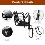 Bwcece Upgraded Rear Child Bike Seat,Back Mount Kid's Bike Seat with Foot Pedals Back Rest Handrail, Designed for Children Aged 18 Month to 8 Years Old,Easy Installation