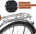 Bwcece Upgraded Rear Child Bike Seat,Back Mount Kid's Bike Seat with Foot Pedals Back Rest Handrail, Designed for Children Aged 18 Month to 8 Years Old,Easy Installation