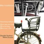 Bwcece Rear Kid's Bike Seat,Back Mount Child Bike Seat Attachment for Adult Bike,Outdoor Bike Seat for Children,Toddlers,and Kids (Up to 110lb)