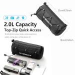 OFFBONDAGE Bike Handlebar Bag for Bicycle Front Storage Bag Waterproof Shoulder Bag with Shoulder Strap for Road Mountain Bike Bikepacking