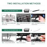 ANZOME Rear Bike Basket for E-Bikes & Bicycles - 20L Large Metal Wire Cargo Crate for Groceries, Backpack & Pets - Universal Dual-Mount (Screw Kits + Heavy-Duty Ties) with Bungee Net & Rain Liner