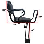 WORAMUK Rear Kid's Bike seat,Rear Child Bike seat,Rear Mount Bike seat with Armrests,Pedals and Harness for Most Adult Bike Ages 2 to 8 Years(Up to 110lb)