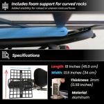 Rear E-Bike Rack Basket Holder – Wide Cargo Carrier for Suitcases, Delivery Backpacks & Crates, Includes Mounting Accessories and Bungee Tie Downs.