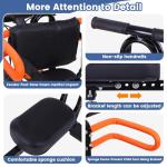 SHIAOBYC Kids Bike Seat Child Bike Seat Bicycle Seats for Children 2-5 Years Front Mount Kid Bicycle Seat Kids Bicycle Seats with Foot Pedals Front Mount with Handlebar Attachment Detachable