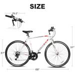 WEIZE 700C Hybrid Bike for City Commuting