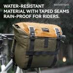 ROCKBROS Bike Handlebar Bag Waterproof Cycling Pouch 24L Bicycle Front Storage Pouch Bag with Shoulder Strap