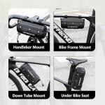 OFFBONDAGE Bike Handlebar Bag for Bicycle Front Storage Bag Waterproof Shoulder Bag with Shoulder Strap for Road Mountain Bike Bikepacking