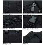 BraveHawk OUTDOORS Bike Handlebar Bag, 900D Nylon Oxford Multi-purpose Waist Bag Water Resistant Bicycle Cycling Pack (Black)