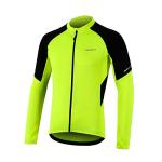 Men's Long Sleeve Cycling Jersey with 3 Pockets - Green