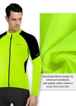 Men's Long Sleeve Cycling Jersey with 3 Pockets - Green