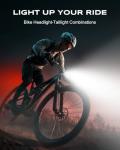 WOCBUY Rechargeable Bike Lights Set with 11 Modes