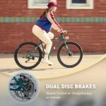 VIRIBUS 28" Lightweight Hybrid Bike for Tall Men