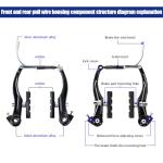 Complete Aluminum Alloy Bike Brake Set with Tools