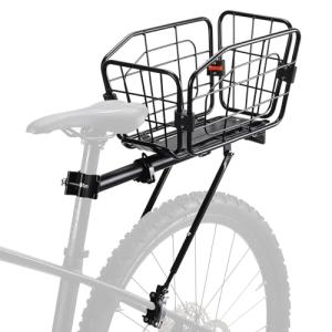 ANGGOER Rear Bike Rack with Basket and Accessories