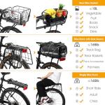 ANGGOER Rear Bike Rack with Basket and Accessories