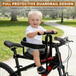 Front-Mounted Kids Bike Seat with Foot Pedals