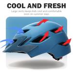 Adjustable Kids Bike Helmet with Visor & Light