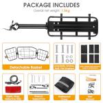 ANGGOER Rear Bike Rack with Basket and Accessories