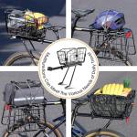 ANGGOER Rear Bike Rack with Basket and Accessories