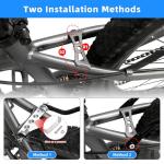 Upgraded Rear Bicycle Cargo Carrier Rack 2025