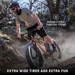 Mongoose Argus ST Fat Tire Mountain Bike for Adult Men Women, 26-Inch Wheels, Mechanical Disc Brakes, 17-Inch Steel Hardtail Frame, 7-Speed, Copper