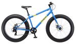 Mongoose Dolomite Fat Tire Mountain Bike, for Men and Women, 26 Inch Wheels, 4 Inch Wide Knobby Tires, 7-Speed, Adult Steel Frame, Front and Rear Brakes, Light Blue