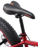 Mongoose Aztec Mens and Womens Fat Tire Bike, 18-Inch Steel Frame, 26-Inch Wheels, 4-Inch knobby tires, Red