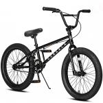 cubsala Freestyle BMX Bike, 20 Inch Kids Bicycle for 7-13 Years Old Kids and Beginner Level Rider, Black