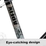 cubsala 24 Inch Beginner BMX Bike for Kids & Teens, High Tensile Steel Frame, 4 Pegs, Rear U-Brake, 85% Pre-Assembled, Unisex BMX Bicycle for Outdoor Riding, Black Frame with Brown Tires