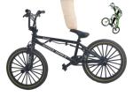 Ailejia Mini Metal Finger Bike Extreme Sports BMX Finger Bicycle Toys Game Set for Kids and Adults, Metal Bike Model Collections Decoration (BMX Black)