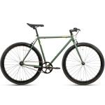 AVASTA Single-Speed Fixed Gear Urban Commuter Bike for Women and Men, Lightweight Unisex Fixie Bike, Flat Handlebar Flip Flop Hub City Road Bicycle, 58 Color Green