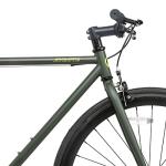 AVASTA Single-Speed Fixed Gear Urban Commuter Bike for Women and Men, Lightweight Unisex Fixie Bike, Flat Handlebar Flip Flop Hub City Road Bicycle, 58 Color Green