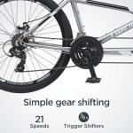 Schwinn Twinn Tandem Bike, 26 Inch Bike for Women and Men, 21-Speed Two Seater Bicycle, Fits Two Comfortably, Mechanical Disc Brakes, Plush Fitness Seat, Adult Tandem Bike