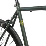 AVASTA Single-Speed Fixed Gear Urban Commuter Bike for Women and Men, Lightweight Unisex Fixie Bike, Flat Handlebar Flip Flop Hub City Road Bicycle, 58 Color Green