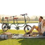 GRELiving Folding Tandem Bike for Adults,20" Folding Bike Dual Drive Tandem Bicycle,Foldable with Rolling Stand for Easy Transport (Green)